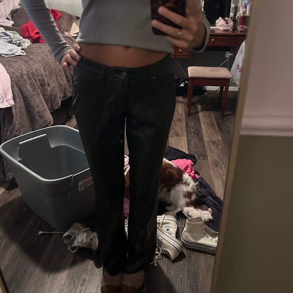 Wild Fable Black Faux Leather Pants
